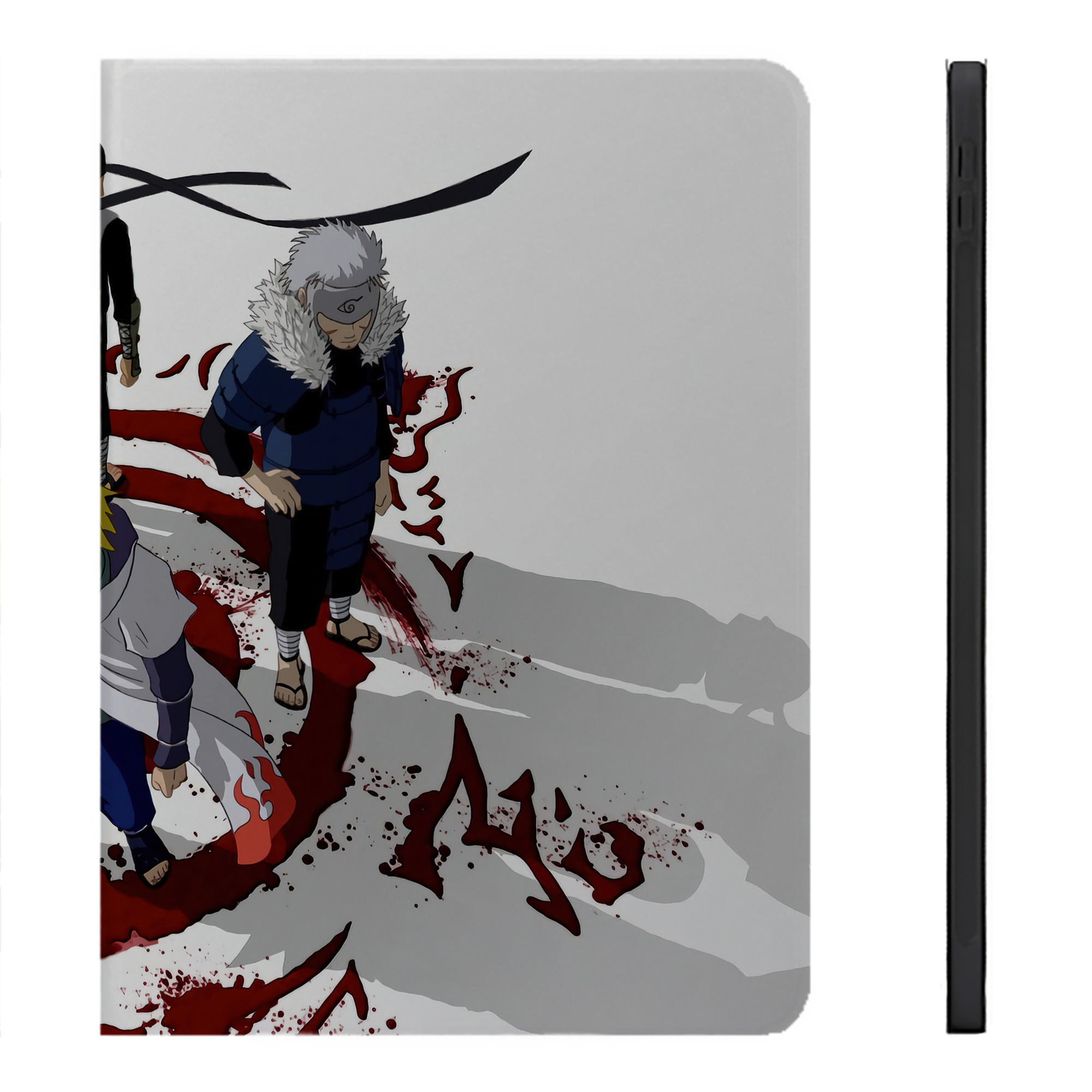（画像用） NARUTO -ナルト- NARUTO -ナルト- 疾風伝 IPadケース ペンホルダー付き ブックスタイルデザイン